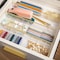 Martha Stewart Kerry 8 Pack Plastic Stackable Office Desk Drawer Organizers with Gold Trim, 9 x 3 BE-PB9050-G-8-CLRGLD-MS - alternate 6